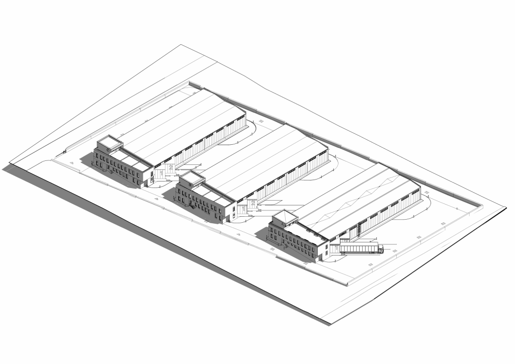 Depozit Cojușna — Plan și axonometrie